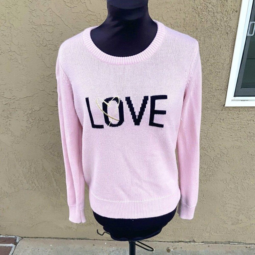 Victoria's Secret Womens Pink Love Sweater Size XS